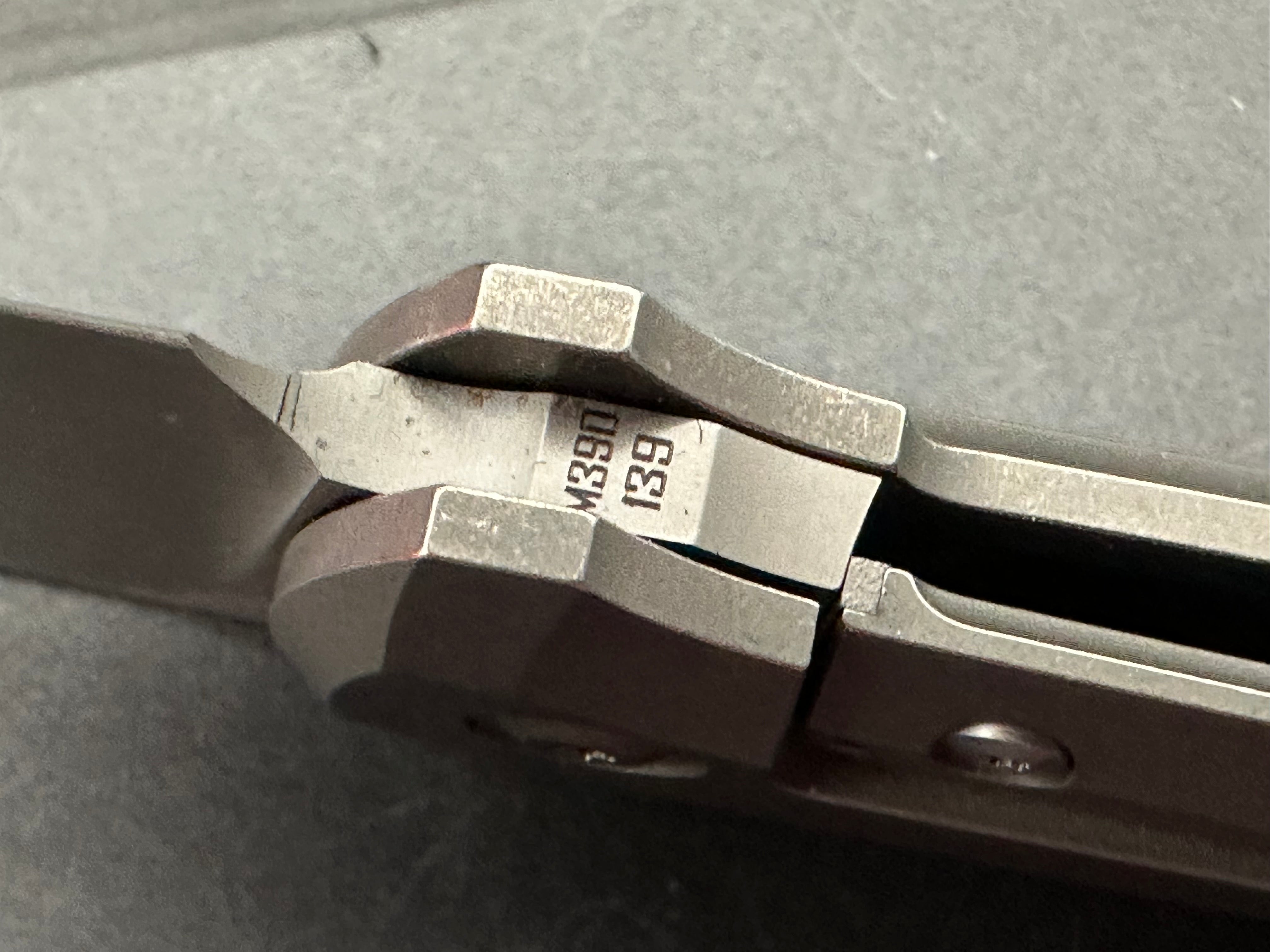 CKF Fif20Ti CF #139 - Premium M390 Satin Blade & Milled Titanium Handles - EDC Folding Knife for Outdoor, Camping & Everyday Carry