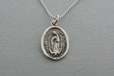 St. Christopher Atocha Pendant on 55cm Ball Chain - Religious Jewelry for Protection & Travel Blessings