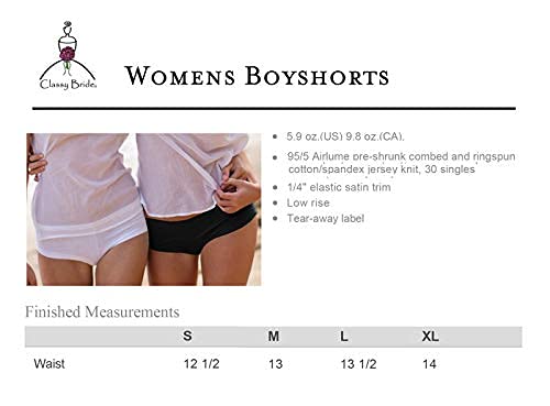 Elegant Bride Wifey Glitter Boyshorts - Sexy Lingerie for Women, Comfortable Wedding Night Underwear, Perfect for Honeymoon & Romantic Occasions