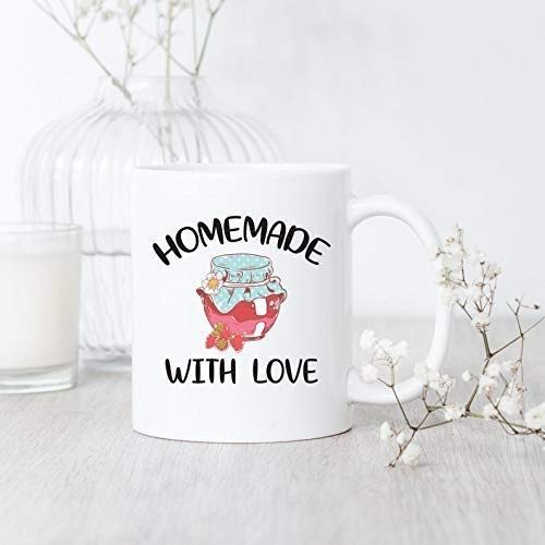 Handmade Jam Jar Coffee Mug 11OZ - Perfect for Hot Beverages, DIY Gifts & Cozy Home Decor