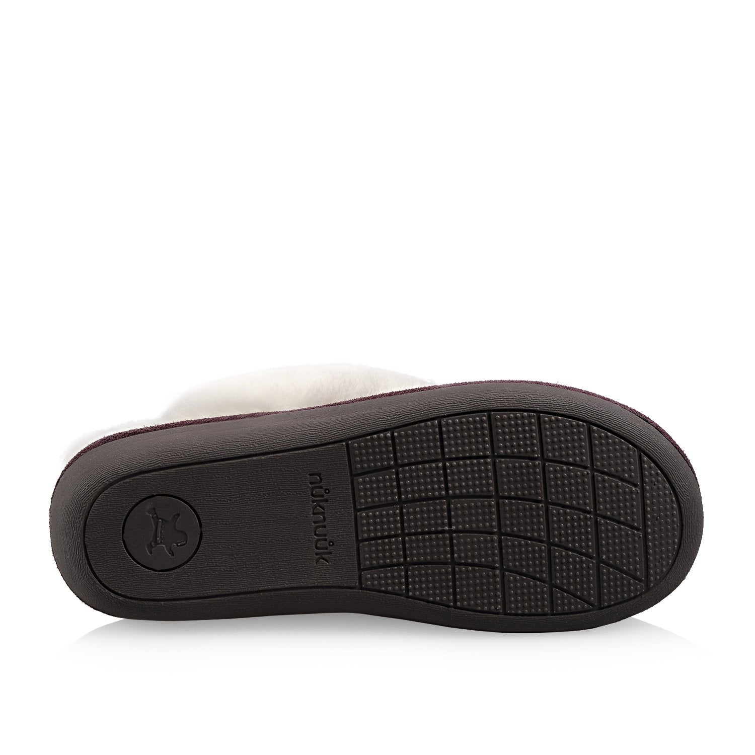 Joy Women's Soft Plush Memory Foam Slippers - Cozy Indoor House Shoes for Women, Non-Slip Warm Winter Slippers (Aubergine/Purple) - Perfect for Relaxing at Home, Lounging & Cold Weather Comfort