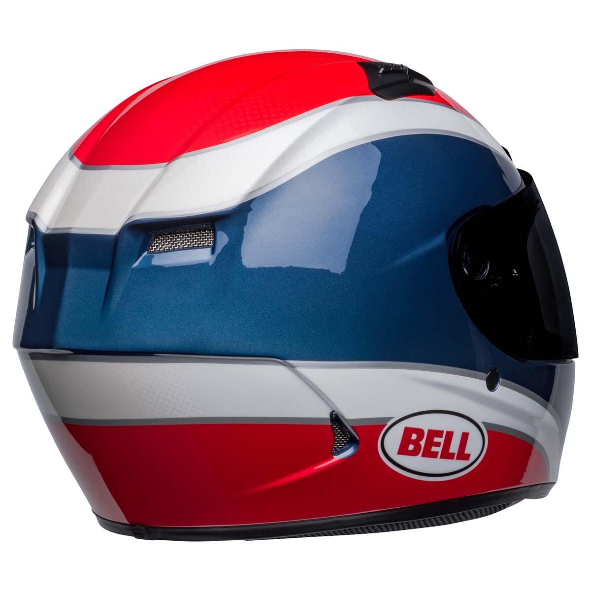 BELL Qualifier DLX MIPS Street Motorcycle Helmet - Classic Gloss Navy/Red - Small Size - DOT Certified for Safety - Perfect for Urban Commuting & Street Riding