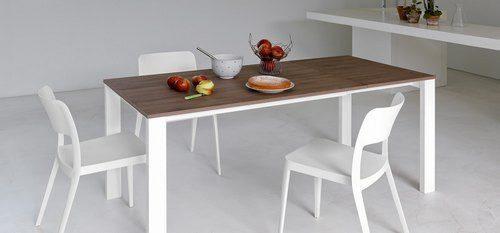 Midj Badu Dining Table with Durable Melamine Top - Perfect for Kitchen, Dining Room & Outdoor Entertaining