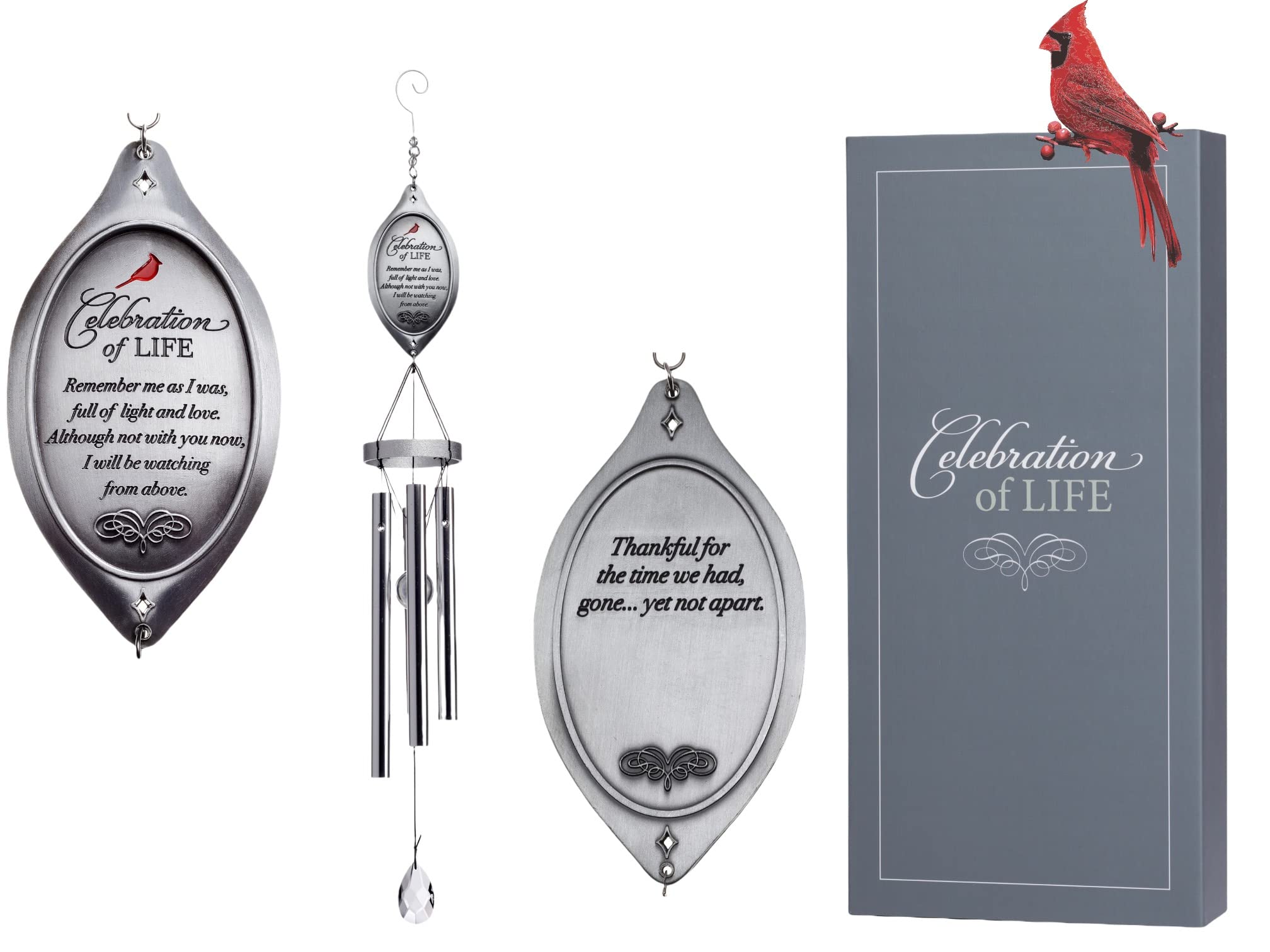 Memorial Lantern Wind Chime with Photo Frame - Thoughtful Sympathy Gift for Loss of Loved Ones | Funeral Memorial, Graveside Decoration & Home Remembrance