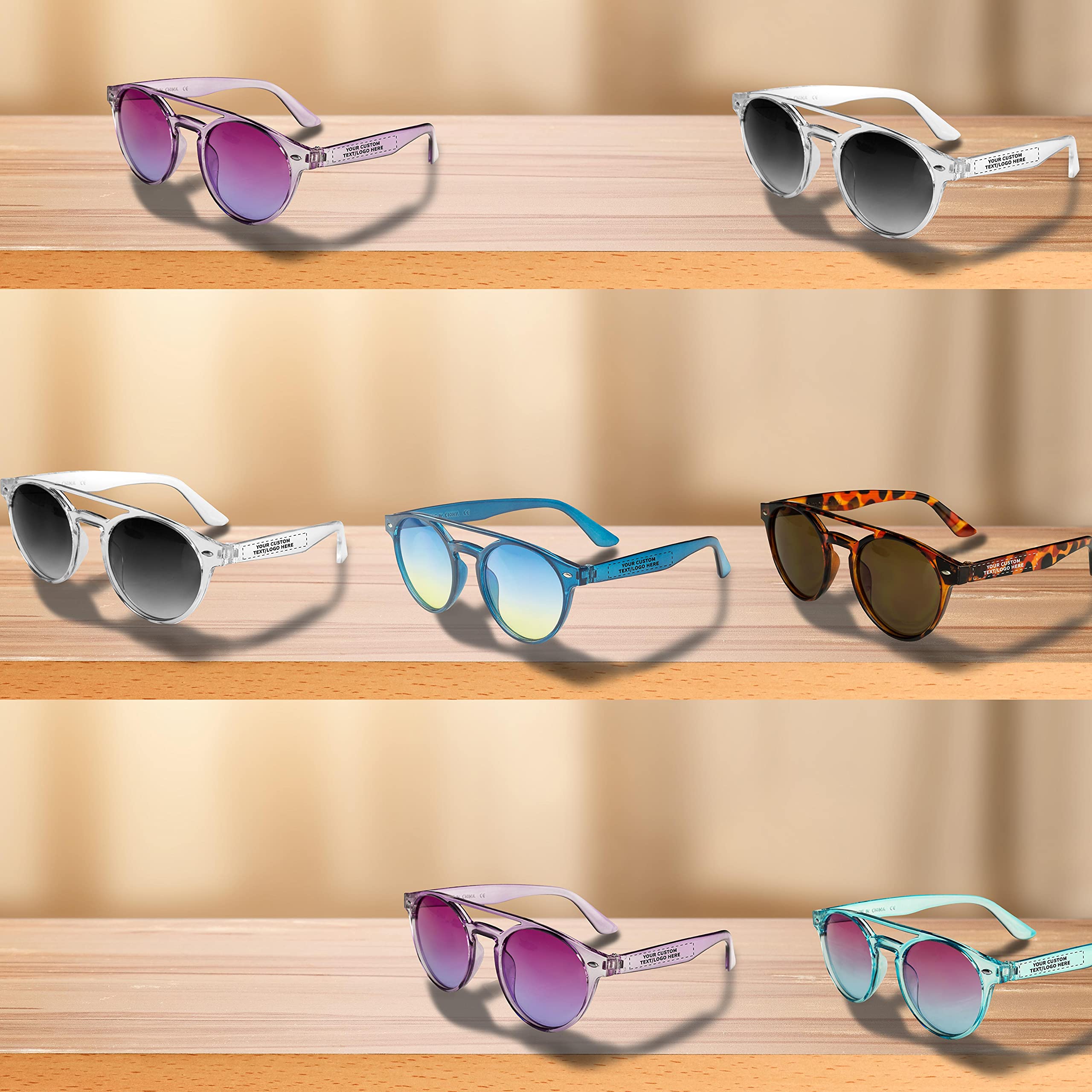 Cosmic Stellar Round Sunglasses for Women & Men - UV Protection, Fashionable & Lightweight - Perfect for Beach, Driving & Outdoor Activities