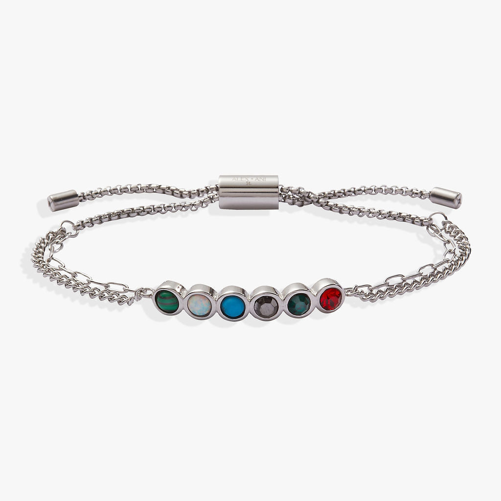Hidden Message 'Mother' Acrostic Bolo Bracelet - Unique Personalized Jewelry Gift for Mom, Birthday, Mother's Day - Perfect for Special Occasions & Everyday Wear