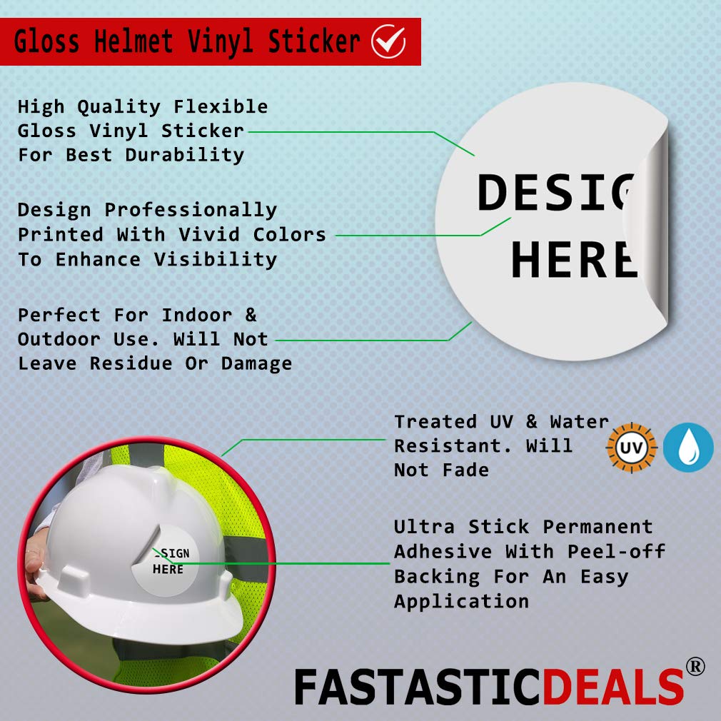 OSHA Hard Hat Labels - Durable Vinyl Stickers for Helmets & Safety Gear