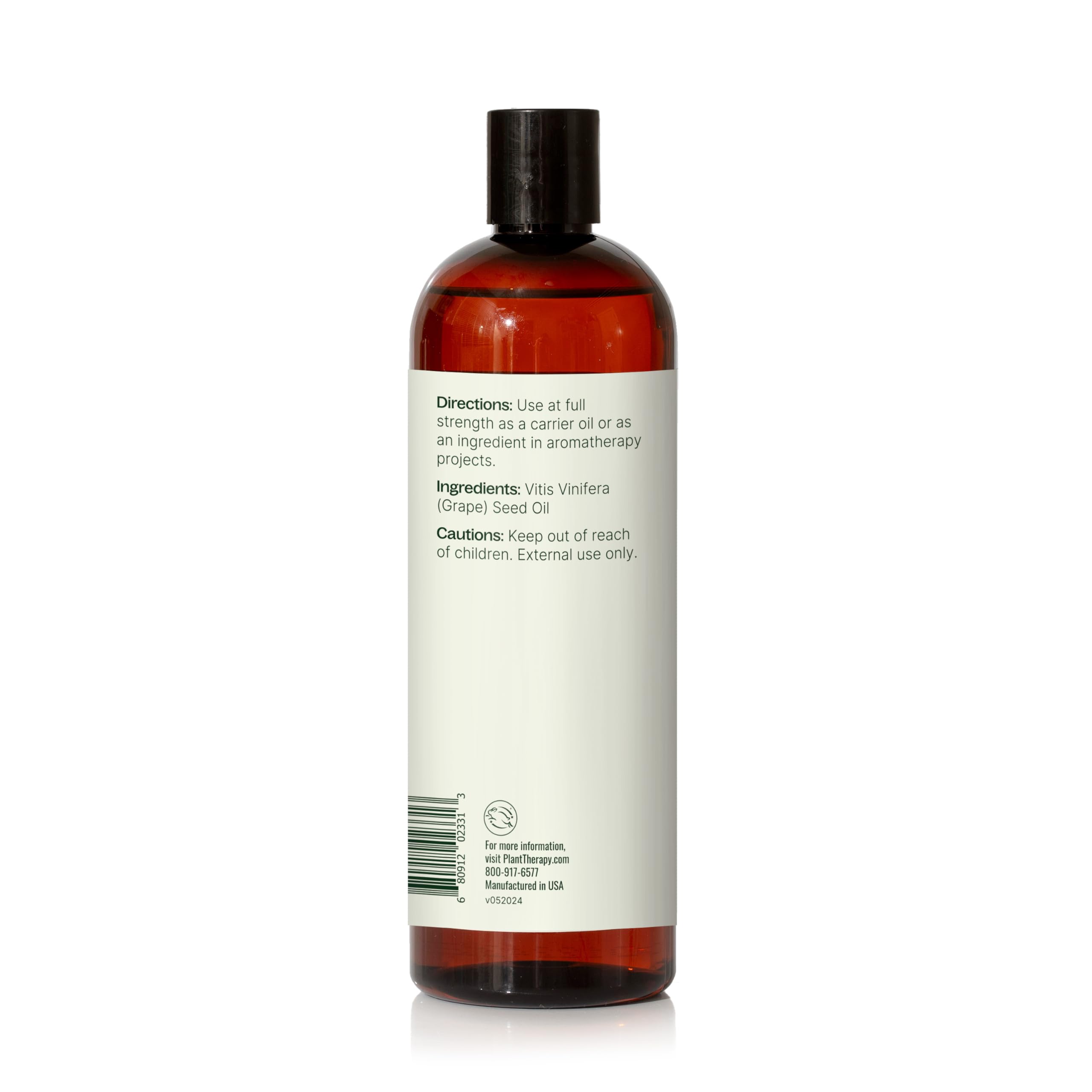 Plant Therapy Grapeseed Carrier Oil 16 oz - 100% Pure Natural Base Oil for Aromatherapy, Essential Oils & Massage - Perfect for DIY Skincare, Hair Care & Relaxation Therapy