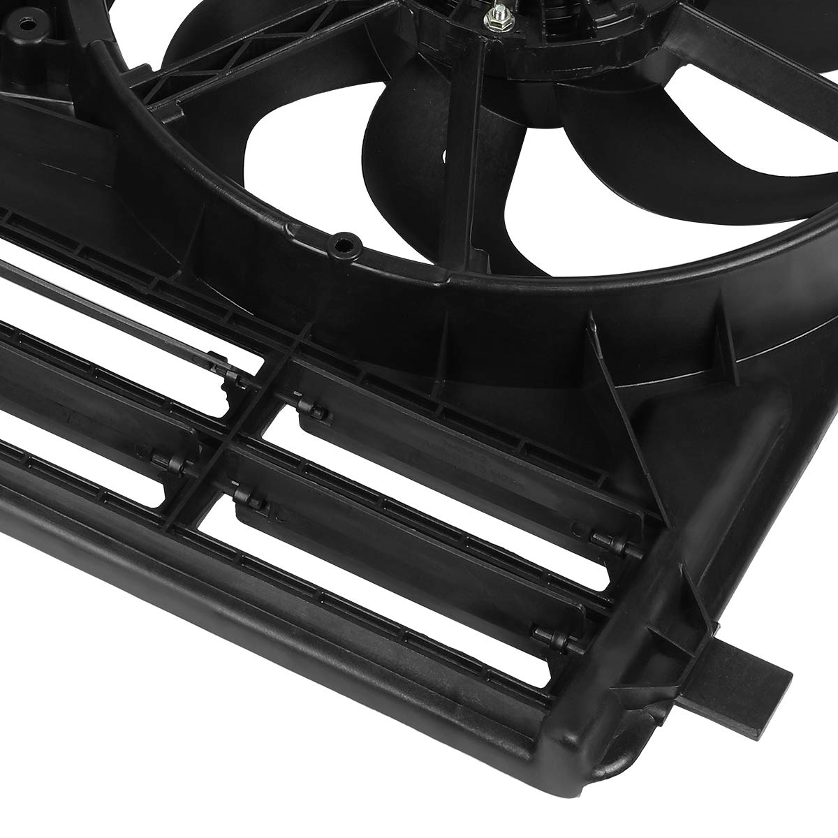 DNA MOTORING OEM-RF-0113 High Performance Radiator Cooling Fan Assembly - Direct Replacement for 2013-2019 Ford Escape & 2015-2018 Lincoln MKC - Improved Cooling Efficiency - Perfect for Summer Driving & Heavy Traffic Conditions