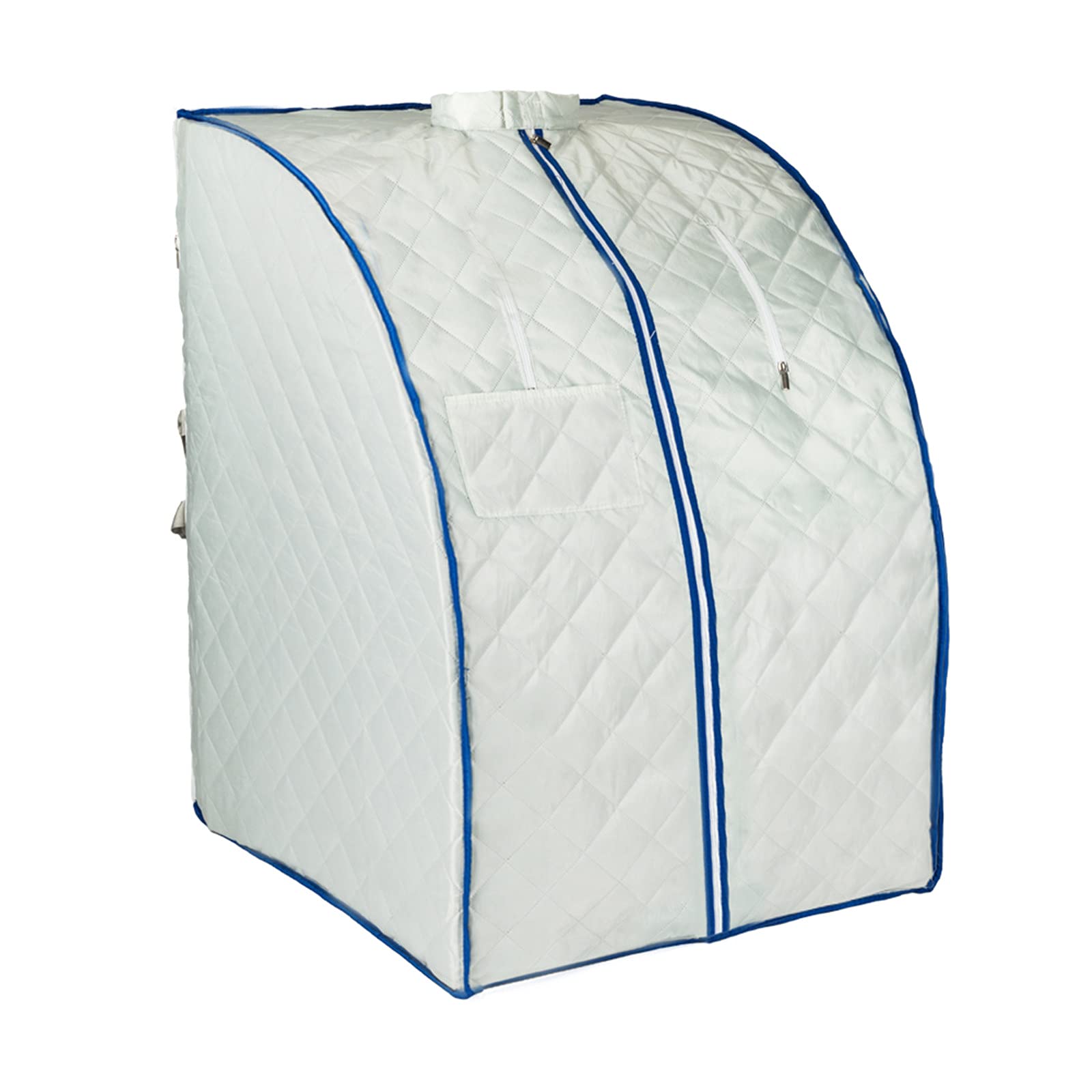 WiCCI Portable Steam Sauna Box for Home Spa & Relaxation - Silver | Personal Sauna Tent for Detox, Weight Loss & Muscle Recovery | Perfect for Home Wellness & Self-Care Routine