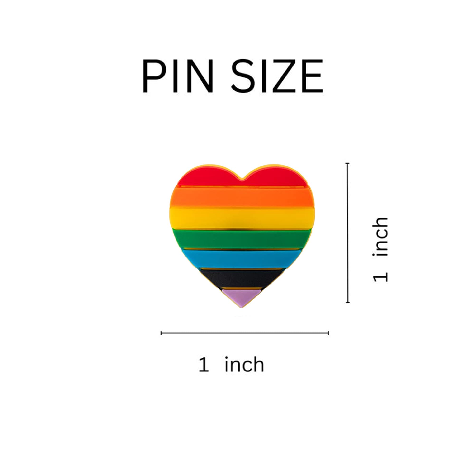 LGBTQ Pride Silicone Pins - Rainbow Flag Enamel Pins for Pride Month, Parades, Gifts & Everyday Wear | Show Your Support with Stylish LGBTQ+ Accessories