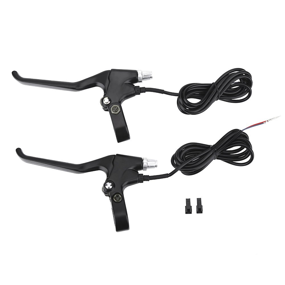 Bonwuno Aluminum Alloy Bike Brake Levers - 1 Pair Durable E-Bike Brake Replacement for Mountain & Road Bicycles | Left & Right Hand Compatible | Perfect for Commuting, Trail Riding & Urban Cycling