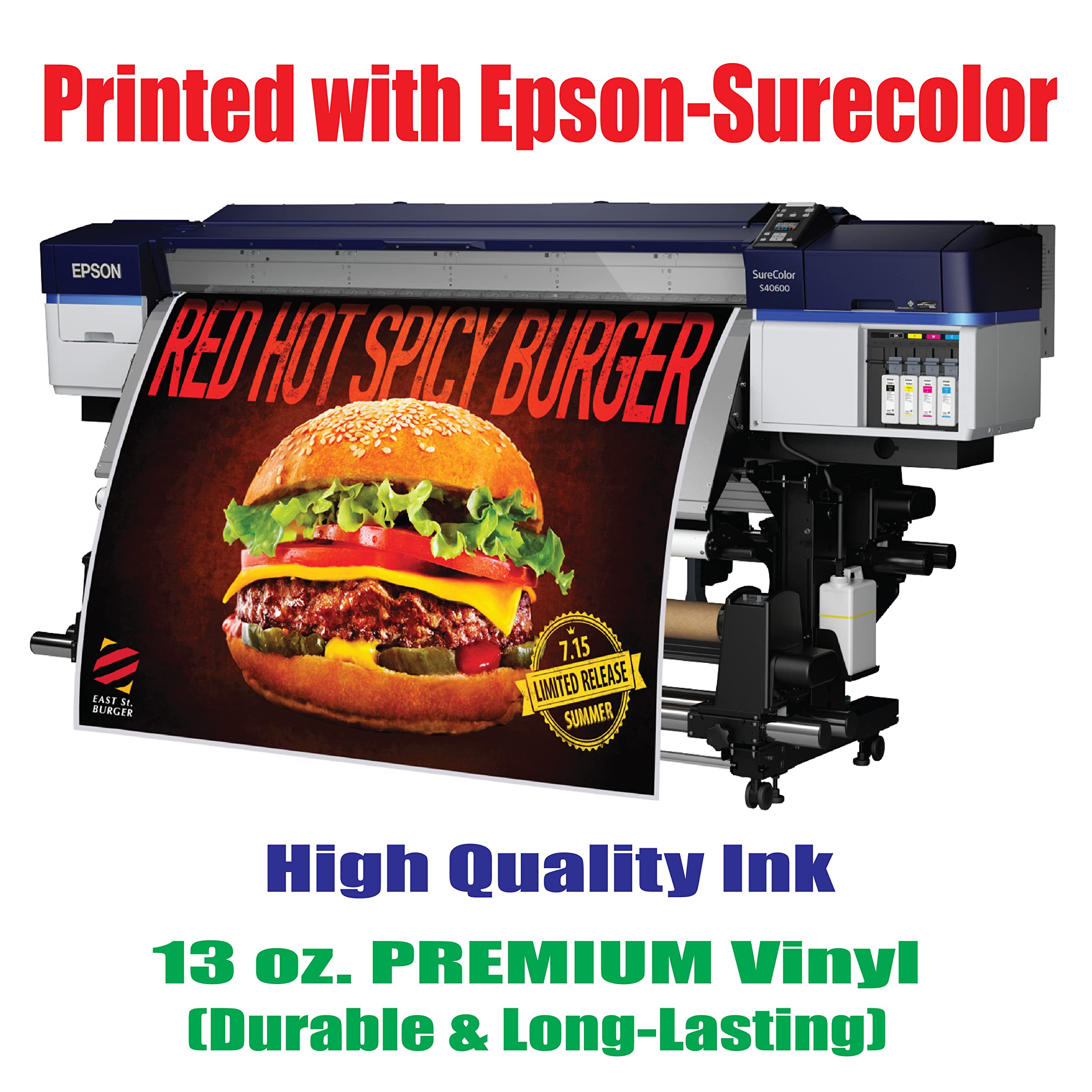 Custom Personalized Vinyl Banners & Signs - 3x15ft Outdoor/Indoor Text Banners for Parties, Business Events, Birthdays, Graduations - Durable Weatherproof Vinyl for Advertising, Decorations & Celebrations