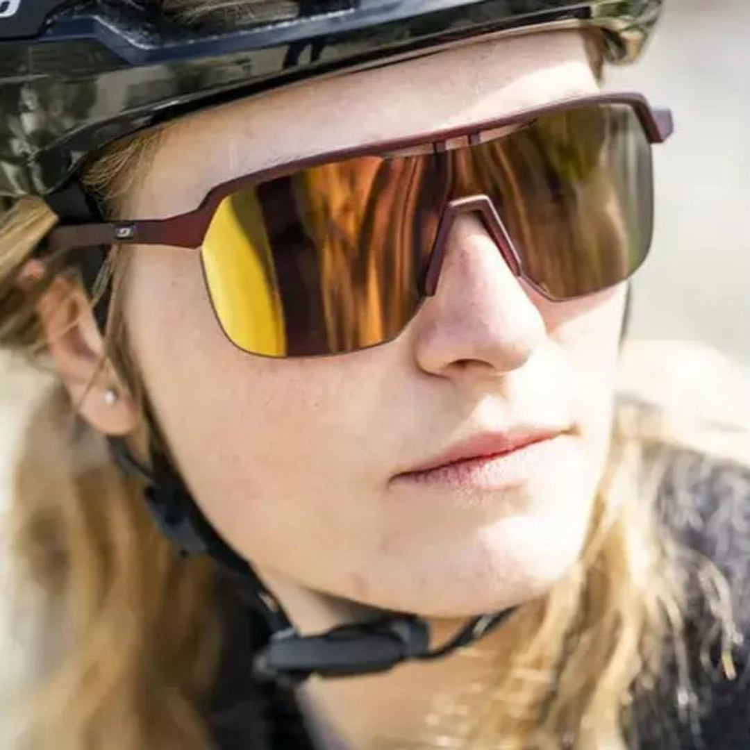 Julbo Frequency Reactiv P1 3 LAGP Sunglasses - Burgundy/Light Grey Lens for Cycling, Running & Outdoor Sports - UV Protection & Polarized Glasses for Men & Women
