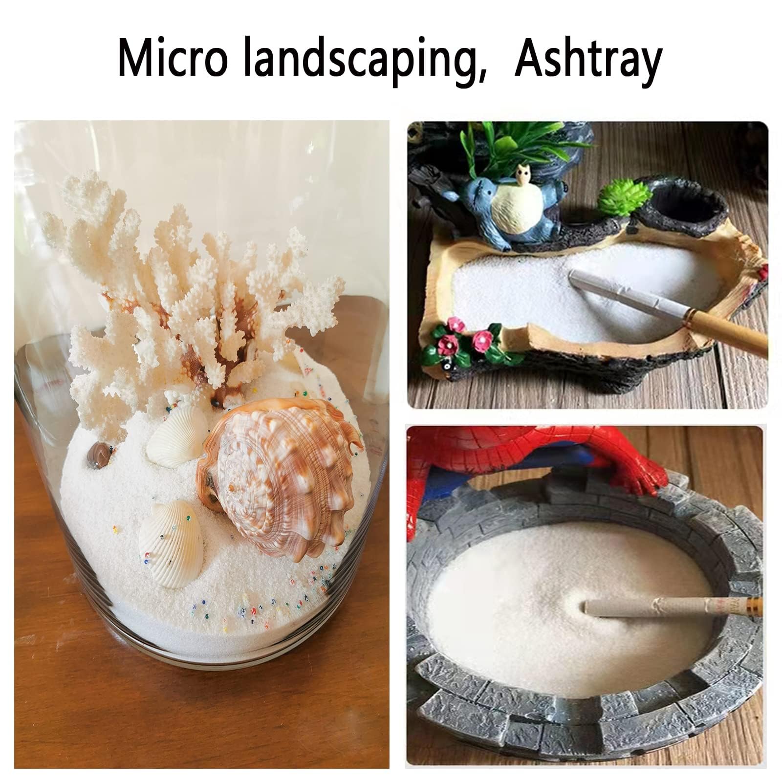 2LB White Aquarium Gravel - 0.05-0.12