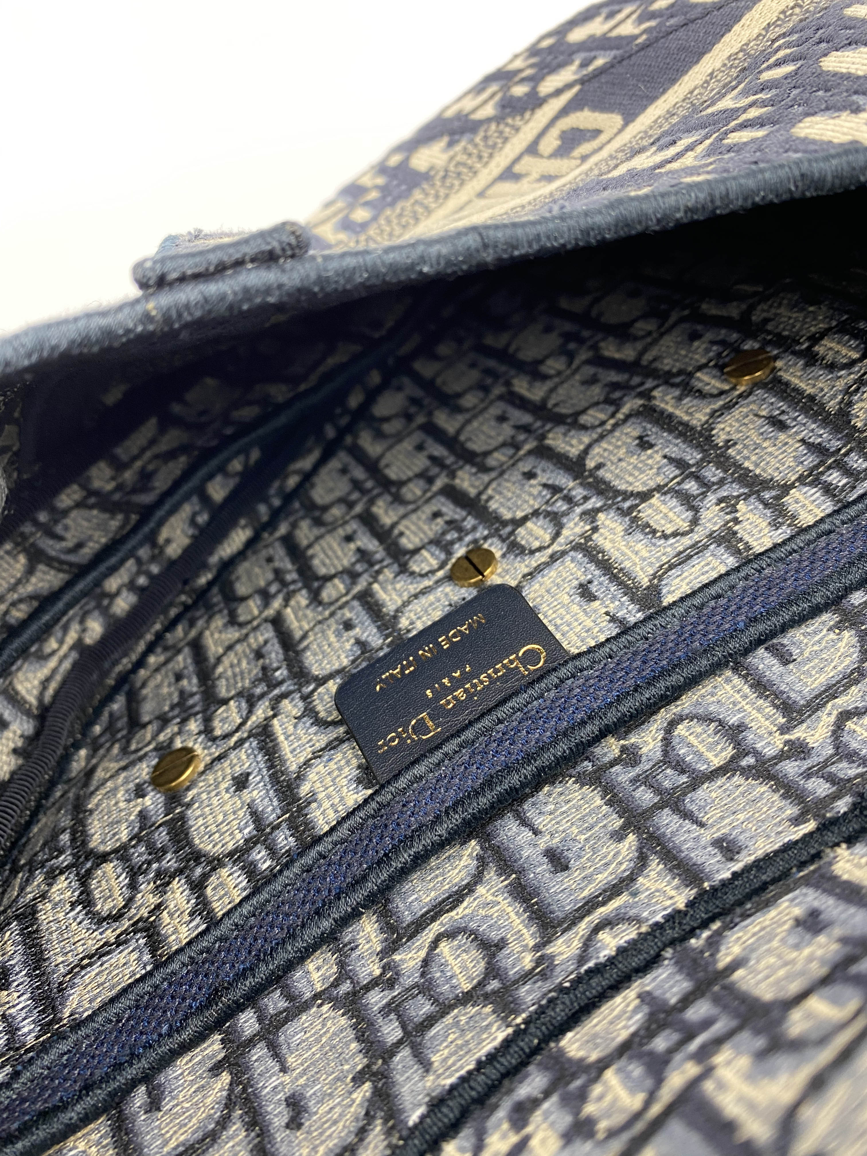Christian Dior Blue Oblique Saddle Bag - Luxury Designer Crossbody Purse for Women | Perfect for Date Night, Parties & Special Occasions