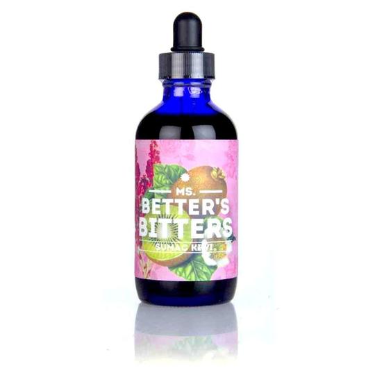 Ms Better's Bitters - Sumac Kiwi Flavor 4oz | Premium Cocktail Bitters for Mixology, Mocktails & Home Bar Essentials