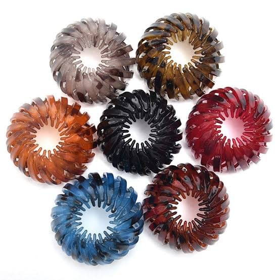 Bird Nest Shaped Ponytail Holder & Hair Claw Clips - 2 Pack Hair Styling Tool for Women & Girls | Perfect for Bun Making, Updos, and Everyday Hair Accessories