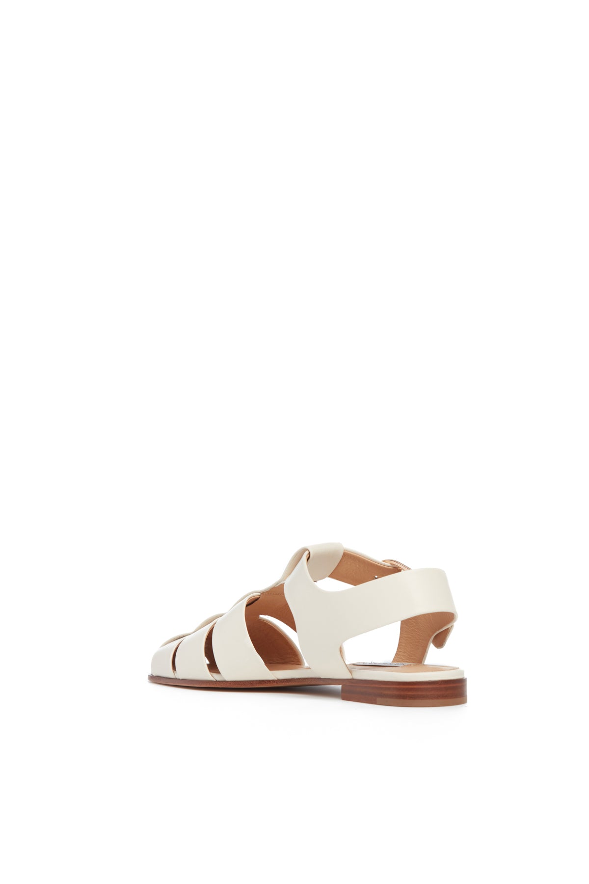 Lynn Women's Flat Sandals in Soft Cream Nappa Leather - Comfortable Casual Summer Shoes for Beach, Walking & Everyday Wear