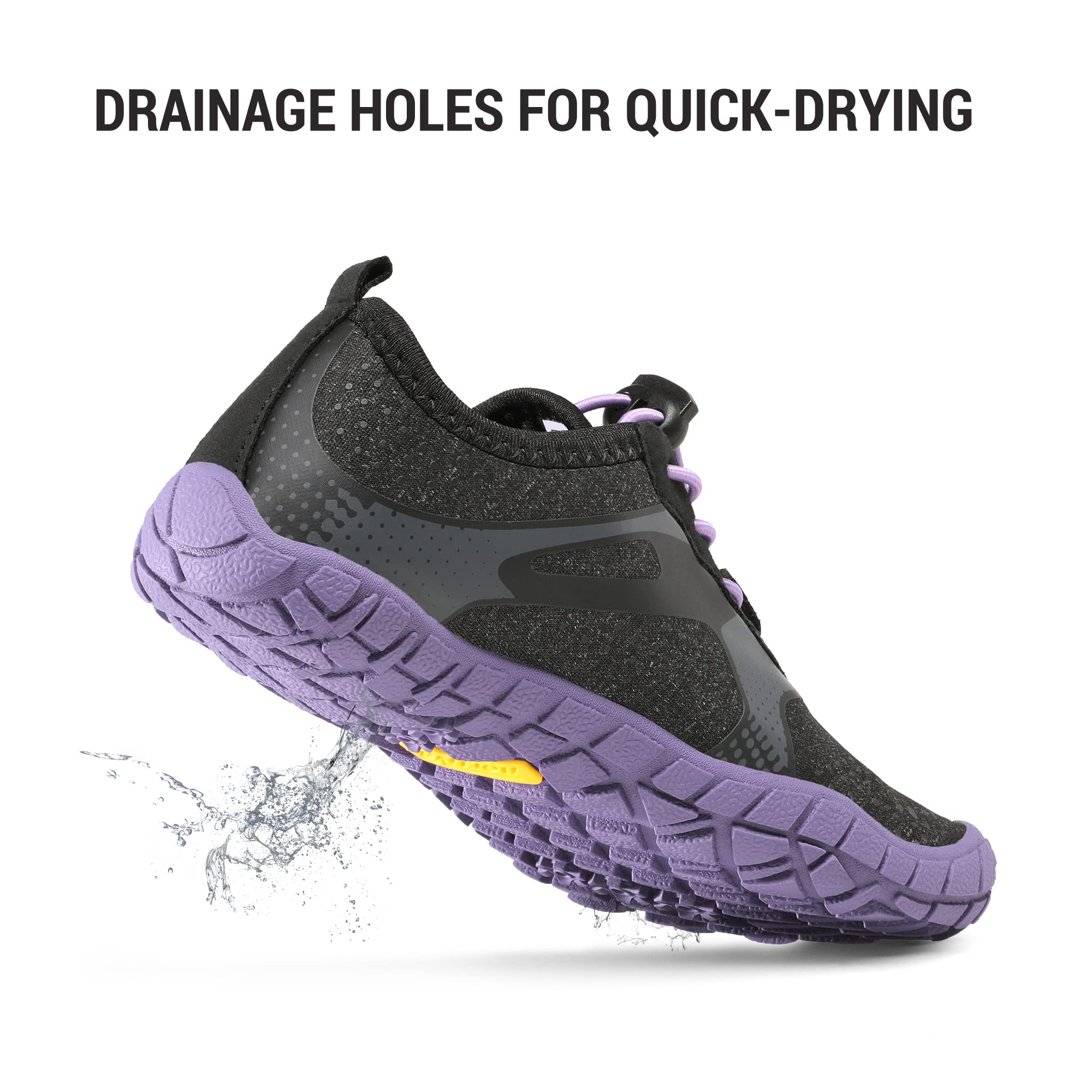 NORTIV 8 Kids Water Shoes for Boys & Girls - Lightweight Quick-Dry Barefoot Sports Shoes for Toddler Little Kid Big Kid - Perfect for Beach Swimming Pool Outdoor Activities