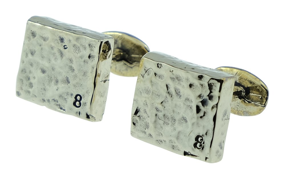 8 Year Anniversary Bronze Cufflinks - Personalized Engraved 8th Wedding Gift for Him - Perfect for Formal Events & Special Occasions
