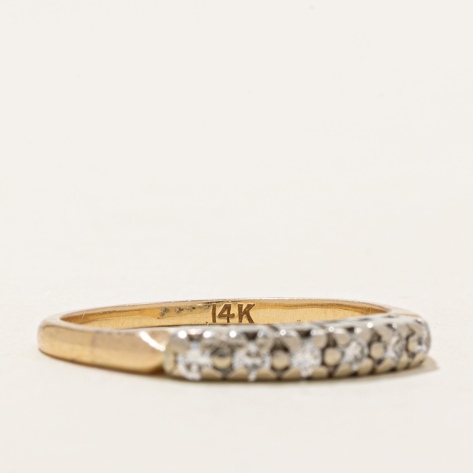 0.18ctw Six Stone Diamond Ring - Size 7.5 | Elegant Wedding Band, Anniversary Gift for Her | Perfect for Engagement, Proposal & Special Occasions