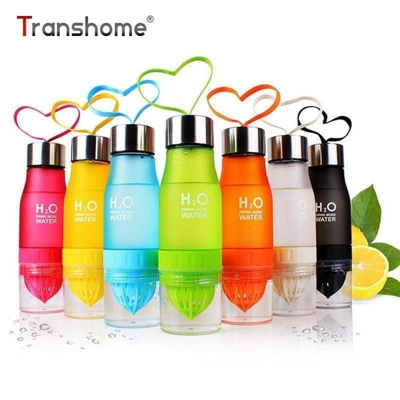 Transhome 650ml BPA-Free Plastic Fruit Infuser Water Bottle - Perfect for Gym, Hiking & Daily Hydration