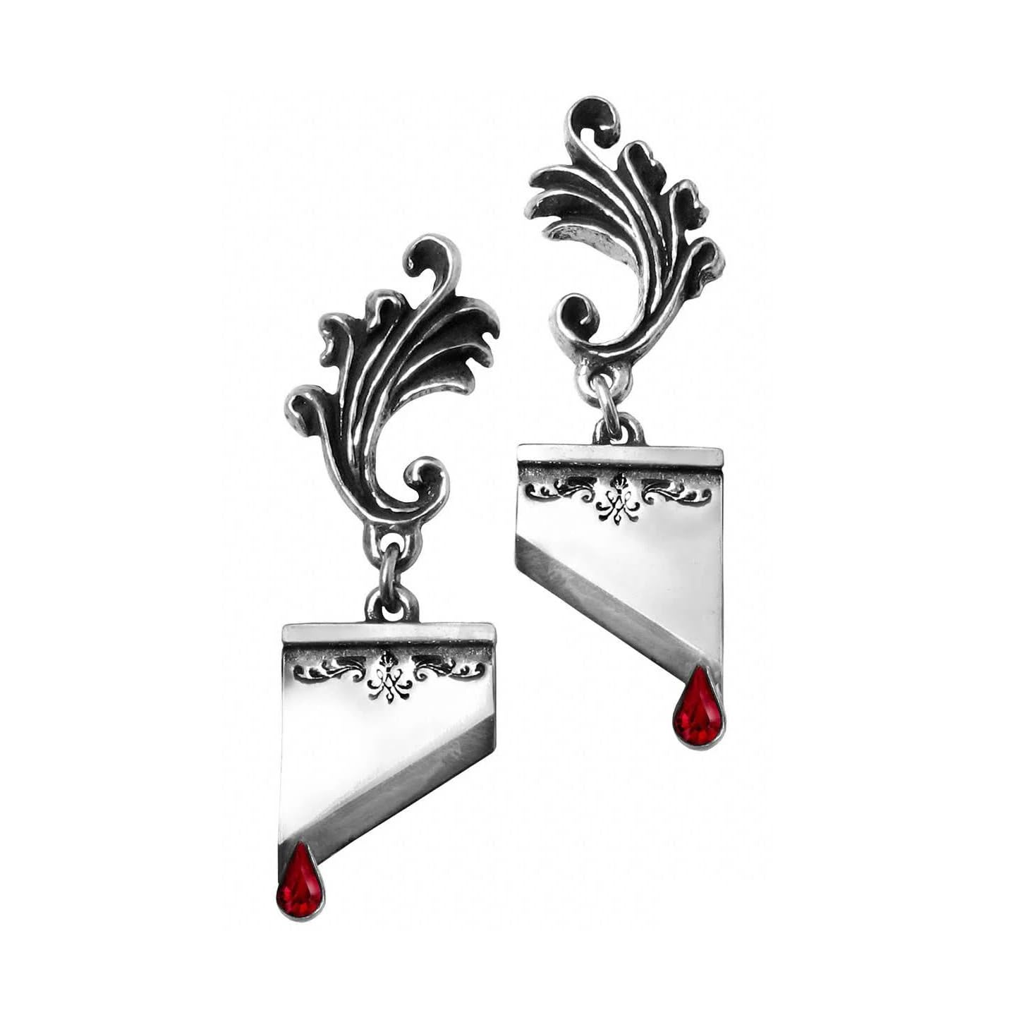 Alchemy Gothic Marie Antoinette Earrings - Gothic Jewelry from England - Perfect for Victorian Costumes, Steampunk Fashion & Historical Reenactments