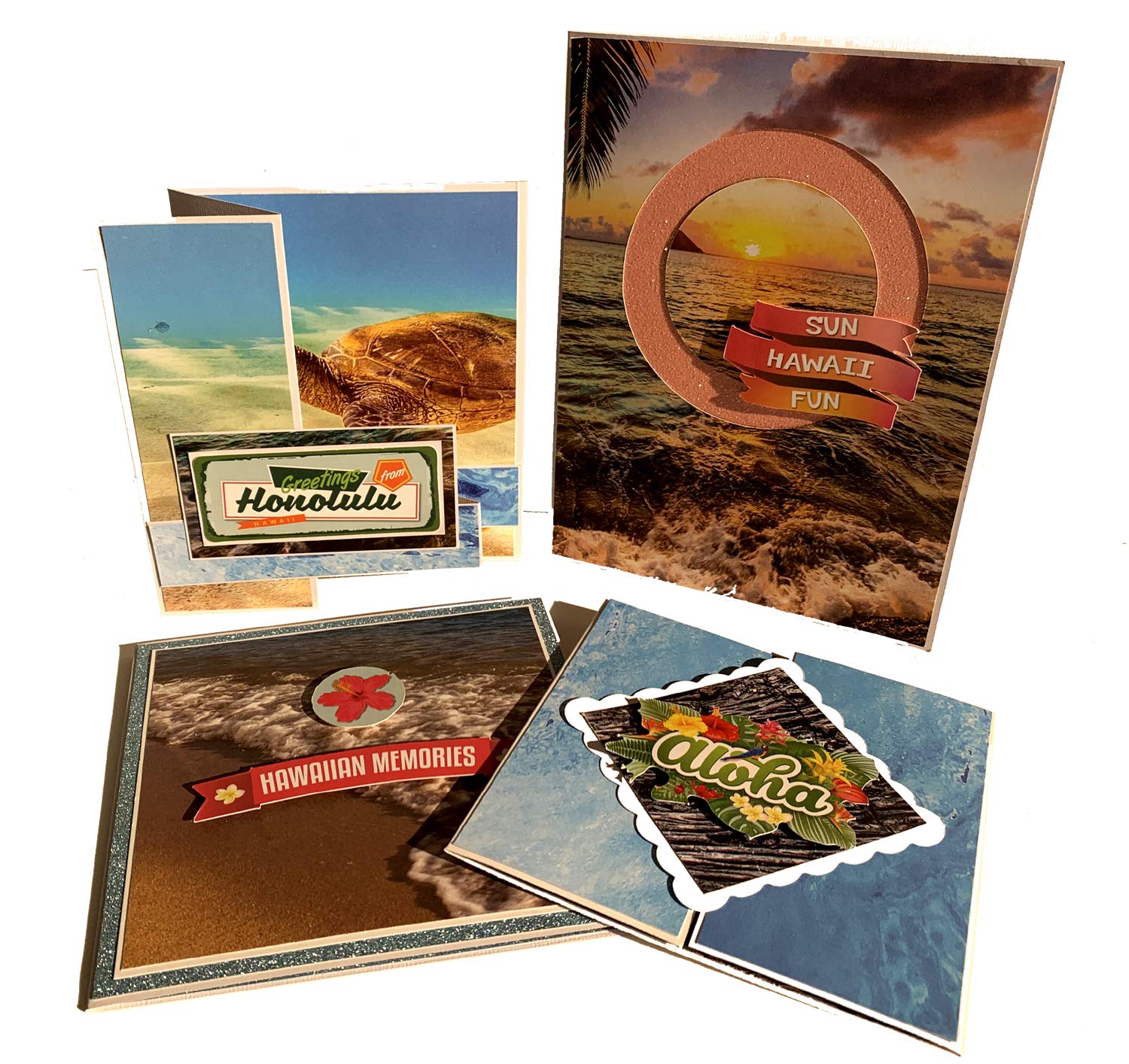 Reminisce Hawaii Scrapbook Collection Kit - 12x12 Inch Multi-Color Paper Crafts for Scrapbooking, Photo Albums & DIY Projects | Tropical Vacation Memory Keepsake