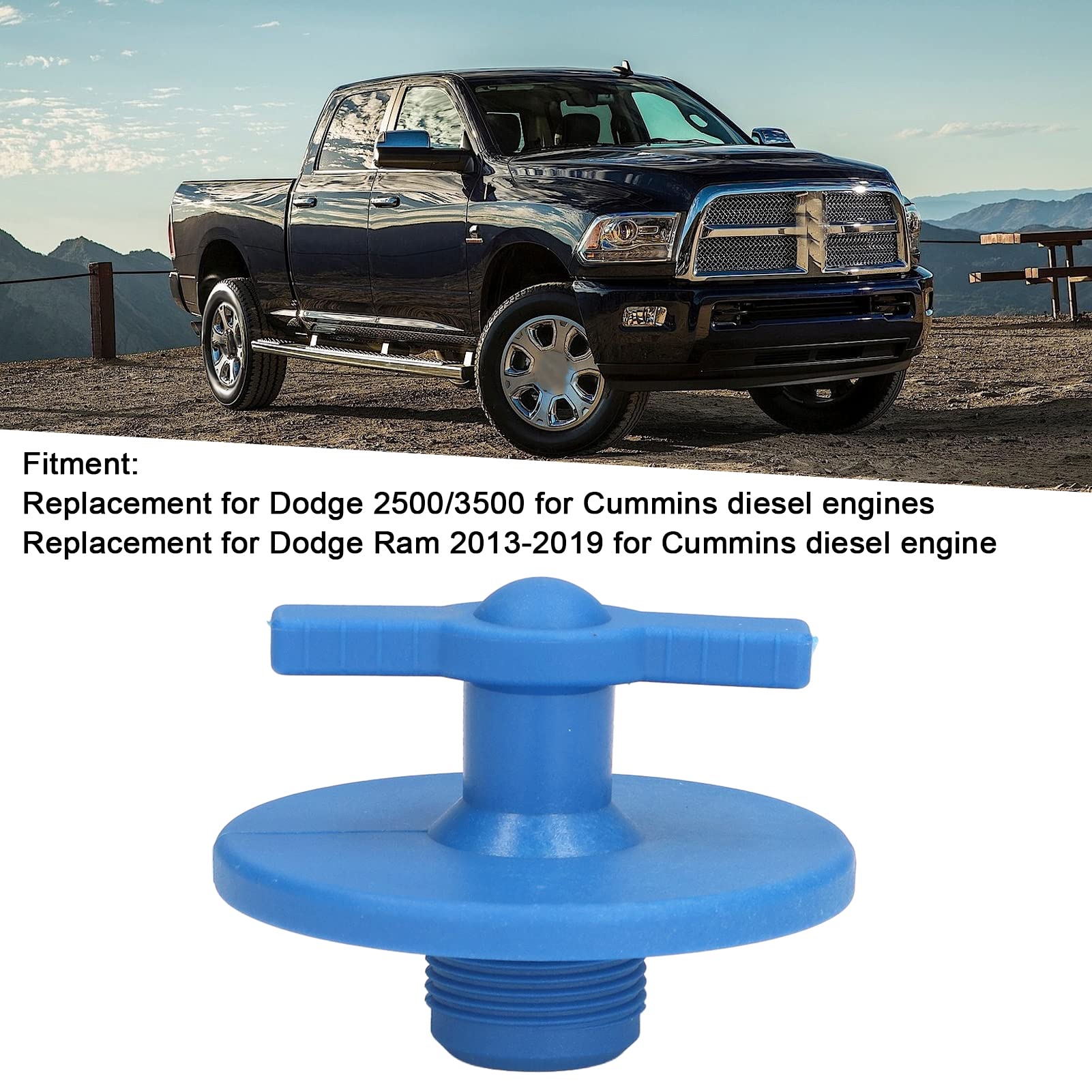 KIMISS Oil Filter Plug Removal Tool - Compatible with Cummins 2500/3500 Engines - Replacement Oil Filter Plug Wrench for Easy Maintenance - Perfect for Diesel Truck & Heavy Equipment Repair