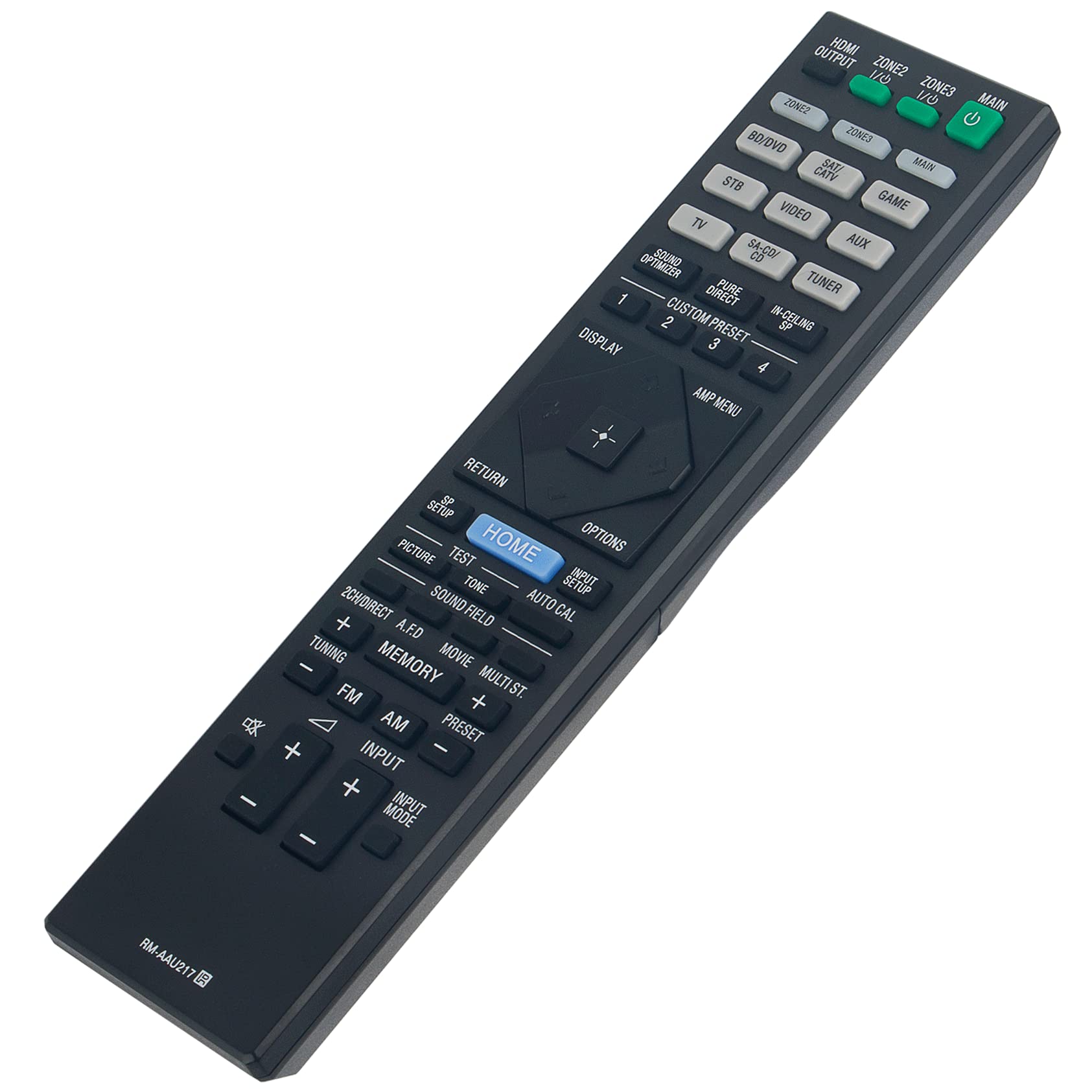 Original Remote Control Replacement for Sony STR-ZA5000ES/ZA3100ES/ZA2100ES/ZA1100ES Multi-Channel AV Receiver - Perfect for Home Theater & Audio System Setup