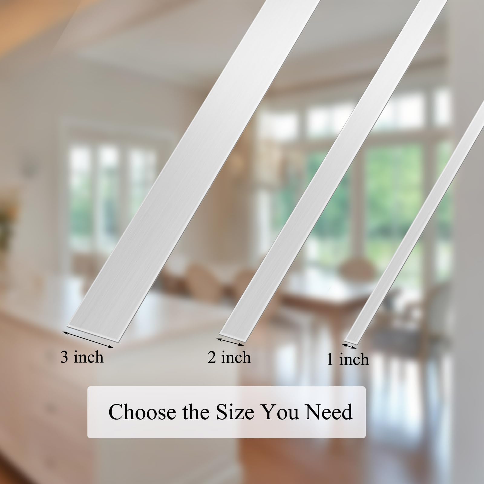 304 Brushed Stainless Steel Wall Oven Trim Kit - 4Pcs Self-Adhesive Metal Strips (30