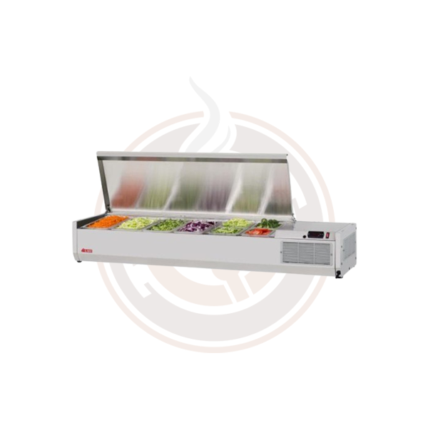 CTST 1500 13N Commercial Countertop Salad Bar Refrigerator - Perfect for Restaurants, Cafes & Buffet Service