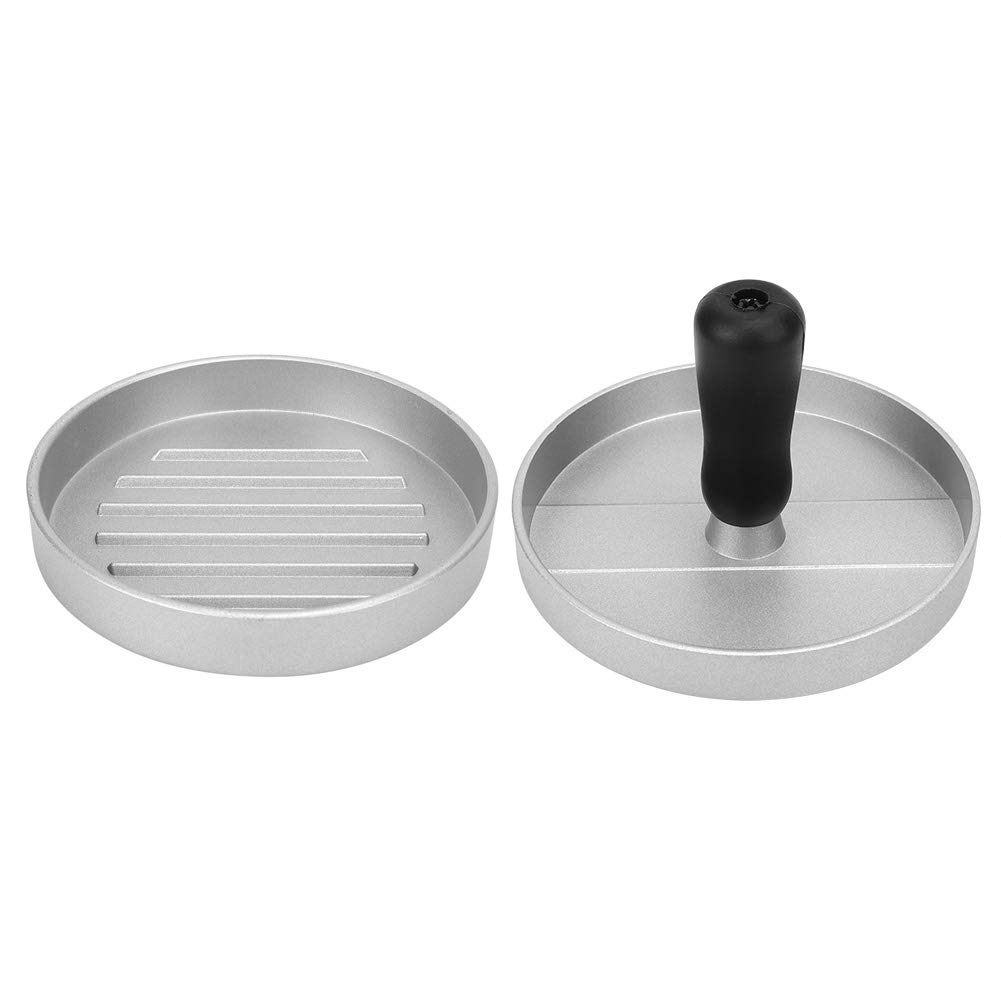 Non-Stick Grill Press for Hamburgers & BBQ - Heavy Duty Manual Burger Press for Beef, Chicken & Veggie Patties - Perfect for Backyard Grilling, Camping & Outdoor Cooking