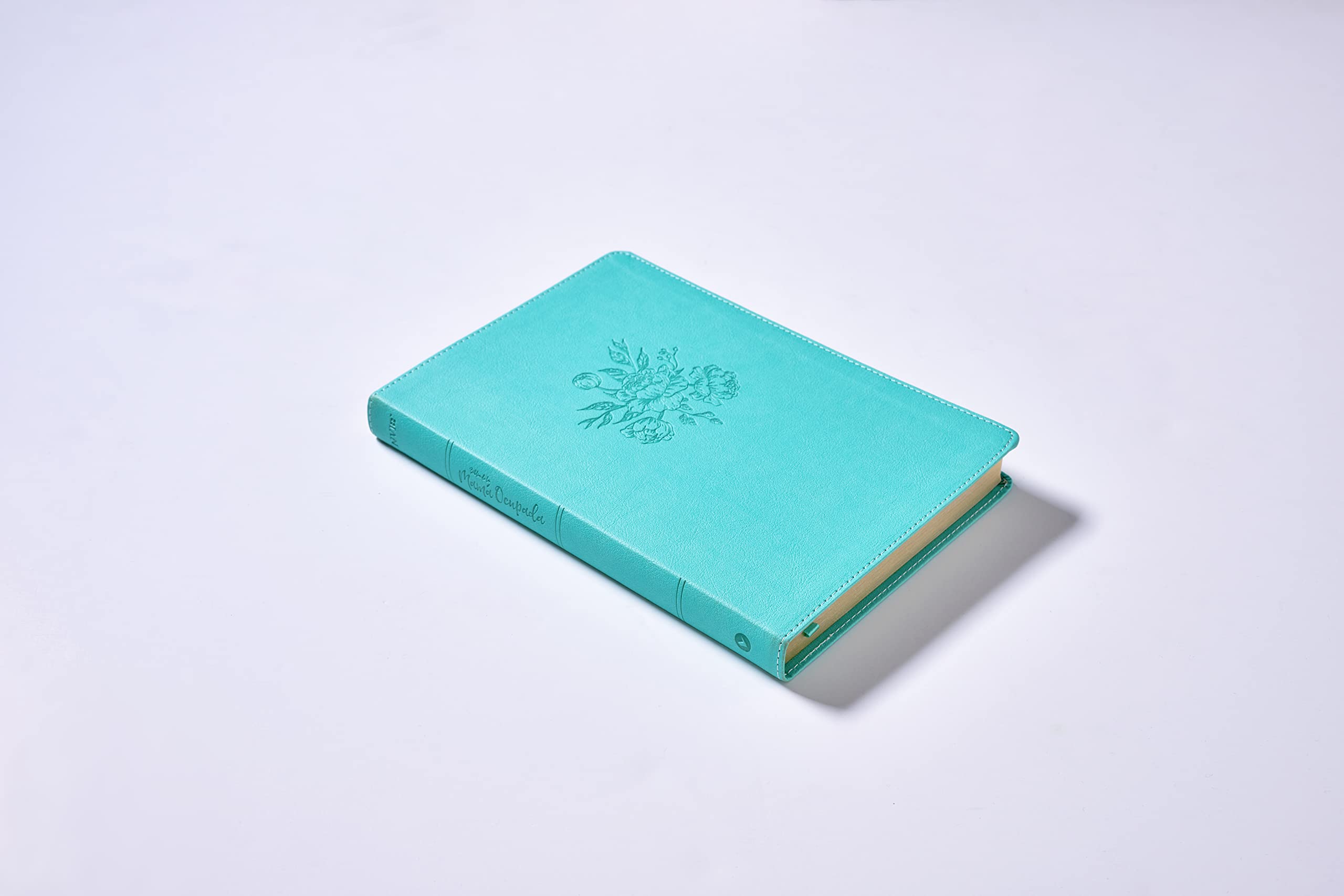NVI, Busy Mom's Bible, Leathersoft Cover, Turquoise, Words of Christ in Red, Comfort Print: Daily Inspiration Even When You Only Have a Minute (Spanish Edition) - Perfect for Devotions, Prayer Time & Encouragement for Christian Mothers
