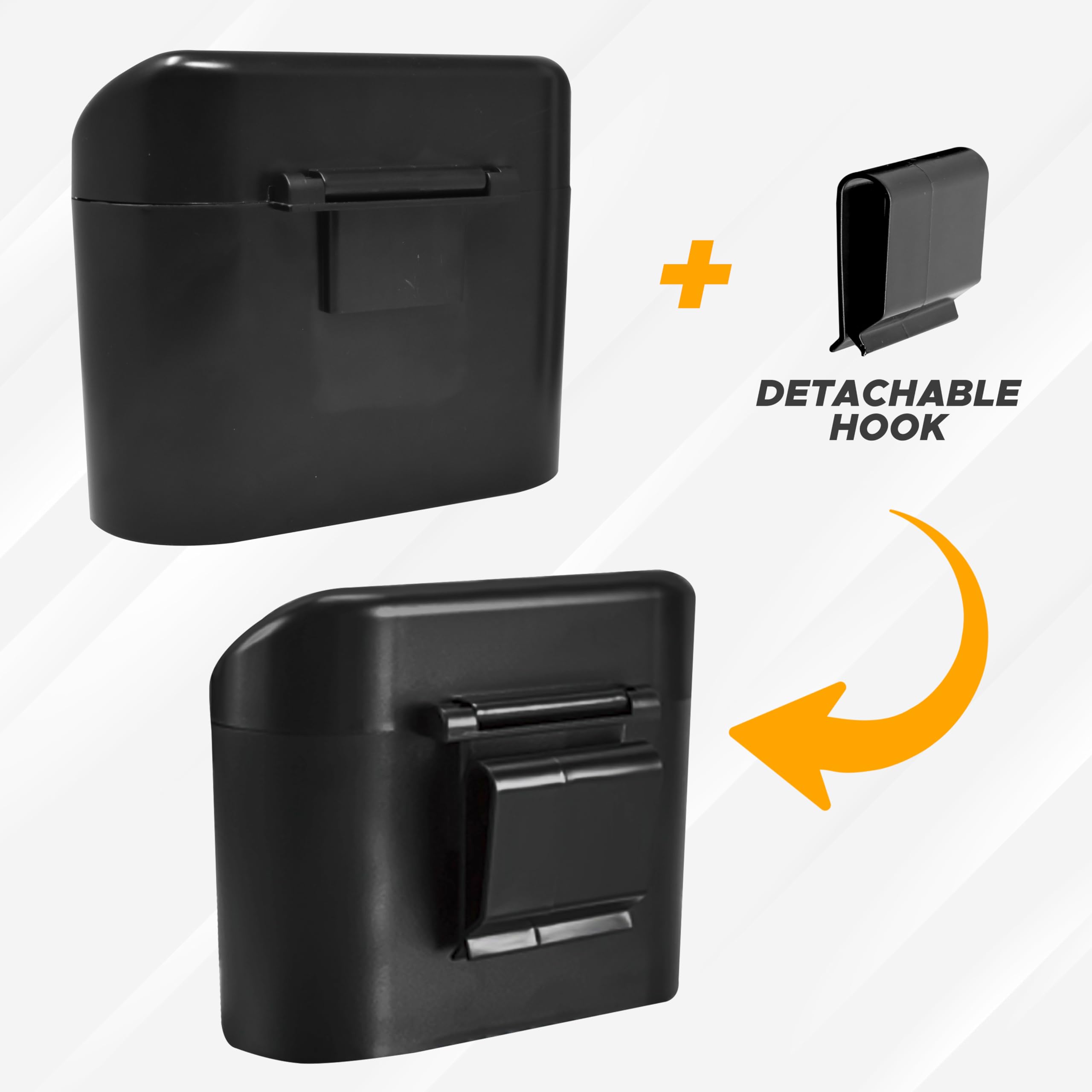 EcoNour Mini Car Trash Can with Lid - 2 Pack Leakproof Car Garbage Bin for Side Door & Backseat | Portable Auto Trash Organizer with 10 Rolls | Perfect for Vehicles, Office, Kitchen & Travel Accessories
