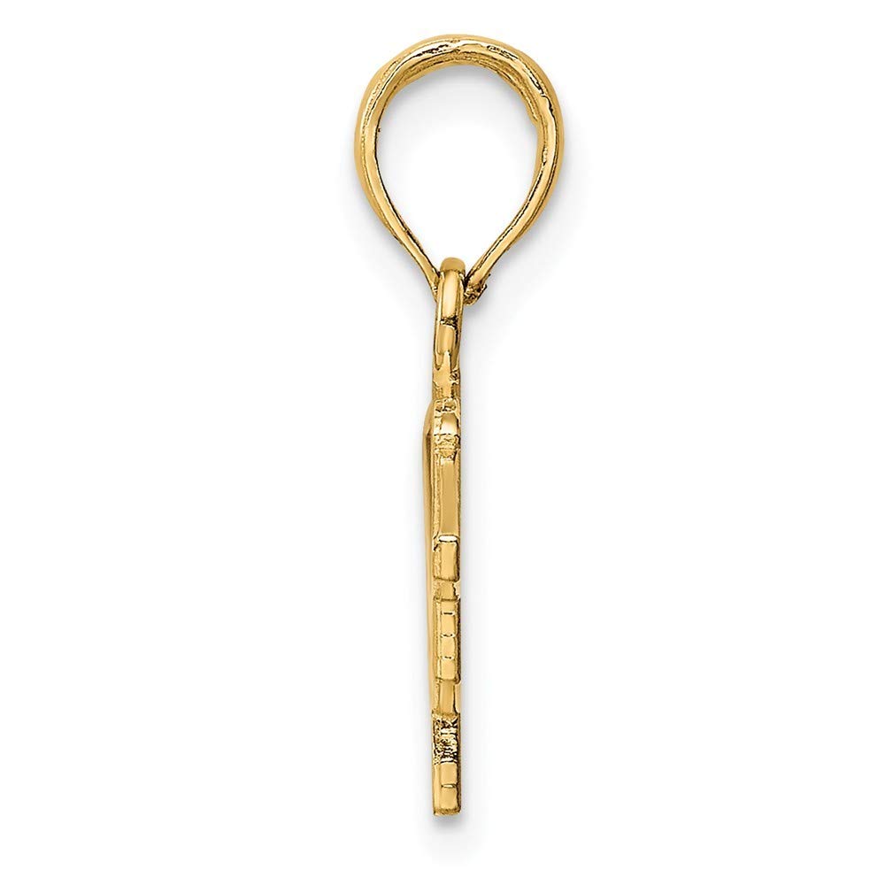 14K Yellow Gold Graduation Charm Pendant - Roy Rose Jewelry - Perfect Gift for Graduates, Students & Teachers - Ideal for Necklaces, Bracelets & Keepsake Jewelry