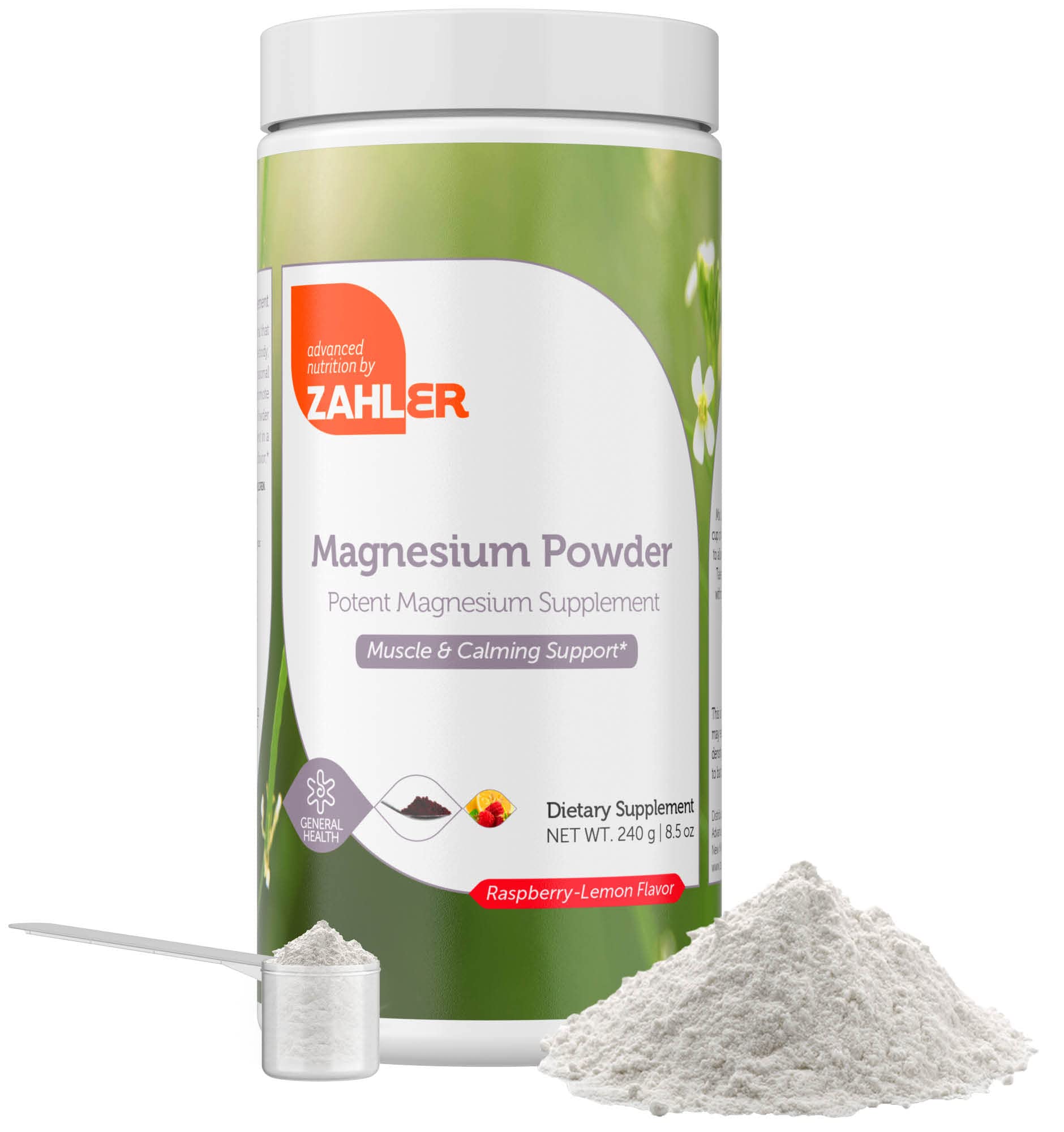 Zahler Magnesium Citrate Powder Supplement - Best Tasting Raspberry Lemon Flavor for Water & Drinks - 8.5 Oz Kosher Magnesium Drink Mix for Relaxation & Sleep Support - Perfect for Stress Relief, Muscle Recovery & Daily Wellness