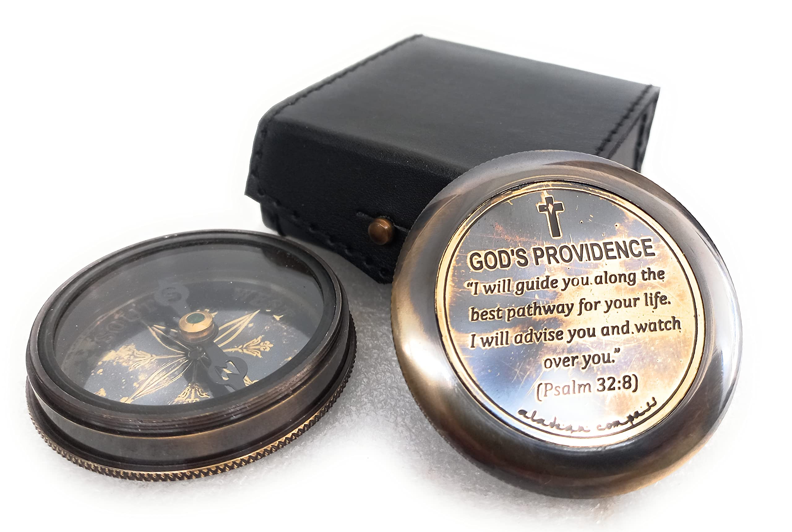 God's Providence - Engraved Holy Cross Religious Gifts for Christian Catholic Men & Women - Baptism Gifts for Boys, Teen Girls, LDS Seminary Graduation - Inspirational Christian Jewelry & Keepsakes for Daily Faith & Worship