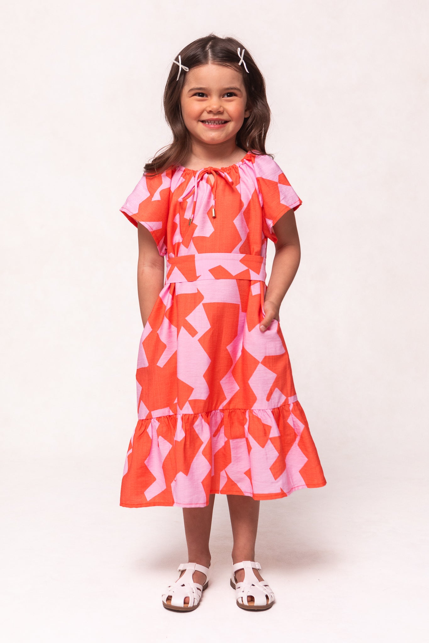 Mini Haven Geometric Print Dress - Stylish & Comfortable Women's Fashion for Casual Outings & Summer Parties