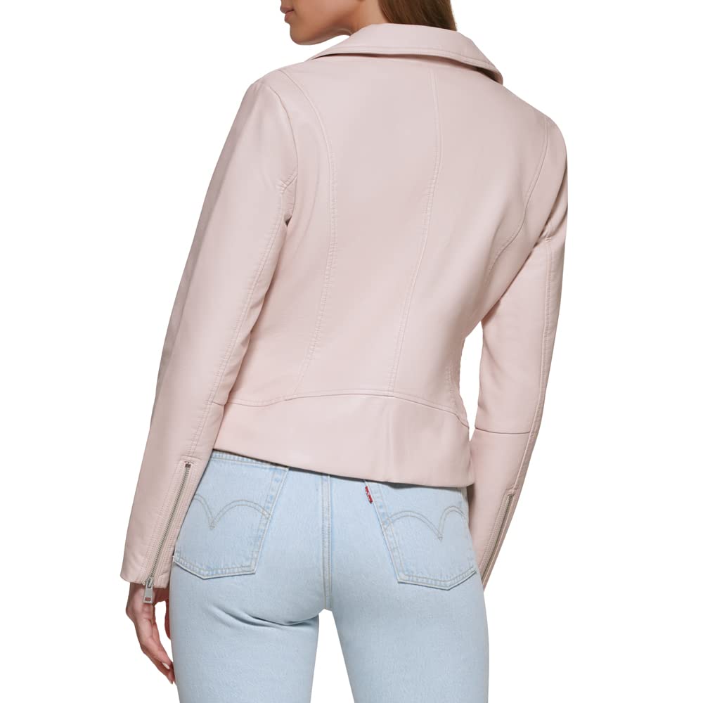 Levi's Women's Vegan Leather 538 Moto Jacket - Stylish Vegan Biker Jacket for Women (Regular & Plus Sizes) | Perfect for Motorcycle Riding, Casual Outfits & Night Out