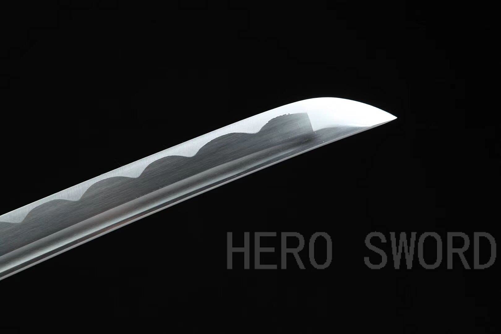 HERO SWORD Handmade One Piece Roronoa Zoro Katana - Japanese Anime Cosplay Samurai Sword with Purple Blade | Perfect Gift for Men & Women | Ideal for Cosplay, Collecting, and Home Decoration