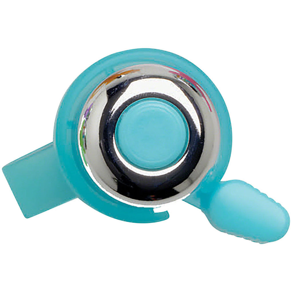 Incredibell Brass Duet Bike Bell - Blue, Fits 21.7mm & 24mm Handlebars - Perfect for Mountain Bikes, Road Bikes & Commuting