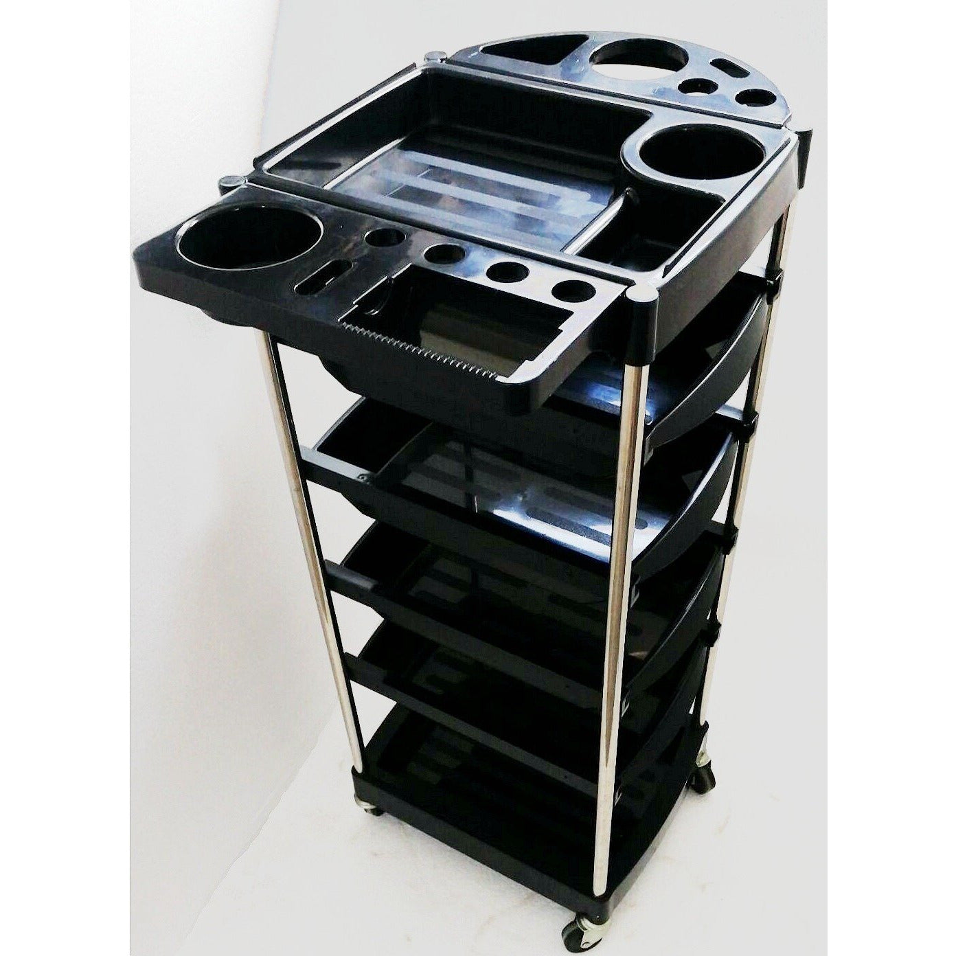 Trolley T400 - Heavy Duty Rolling Cart with 4 Wheels for Home, Office, Warehouse & Industrial Use | Portable Utility Cart for Moving, Storage & Organization