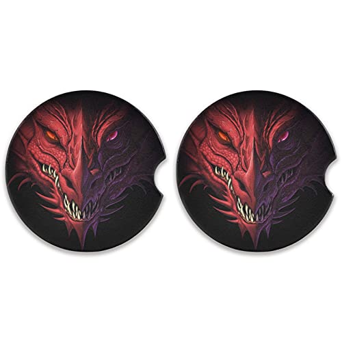 Angry Red Dragon Head