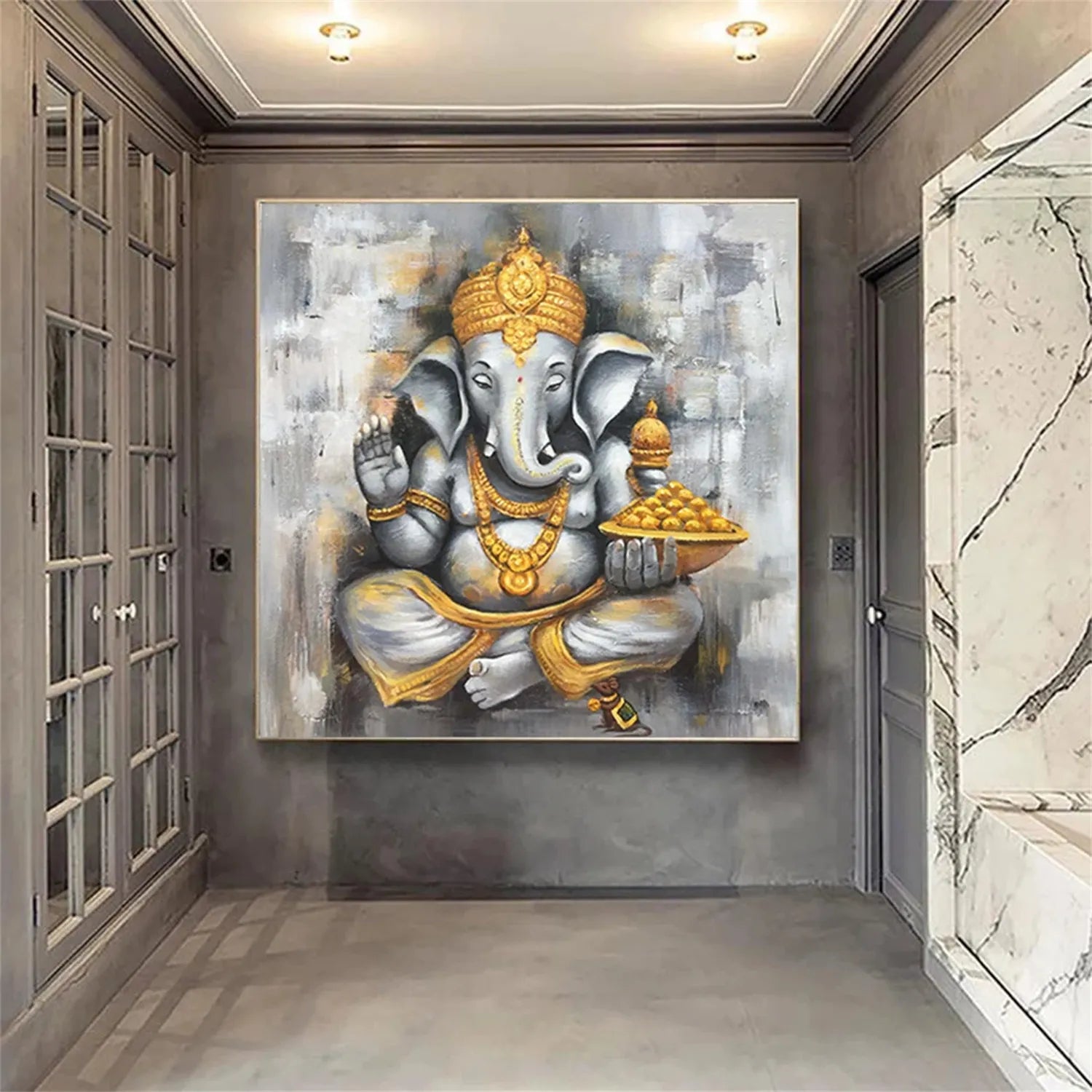 Animal Art Painting #AP059 - Handmade Canvas Wall Decor for Living Room, Bedroom & Office - Perfect Gift for Pet Lovers & Home Decor