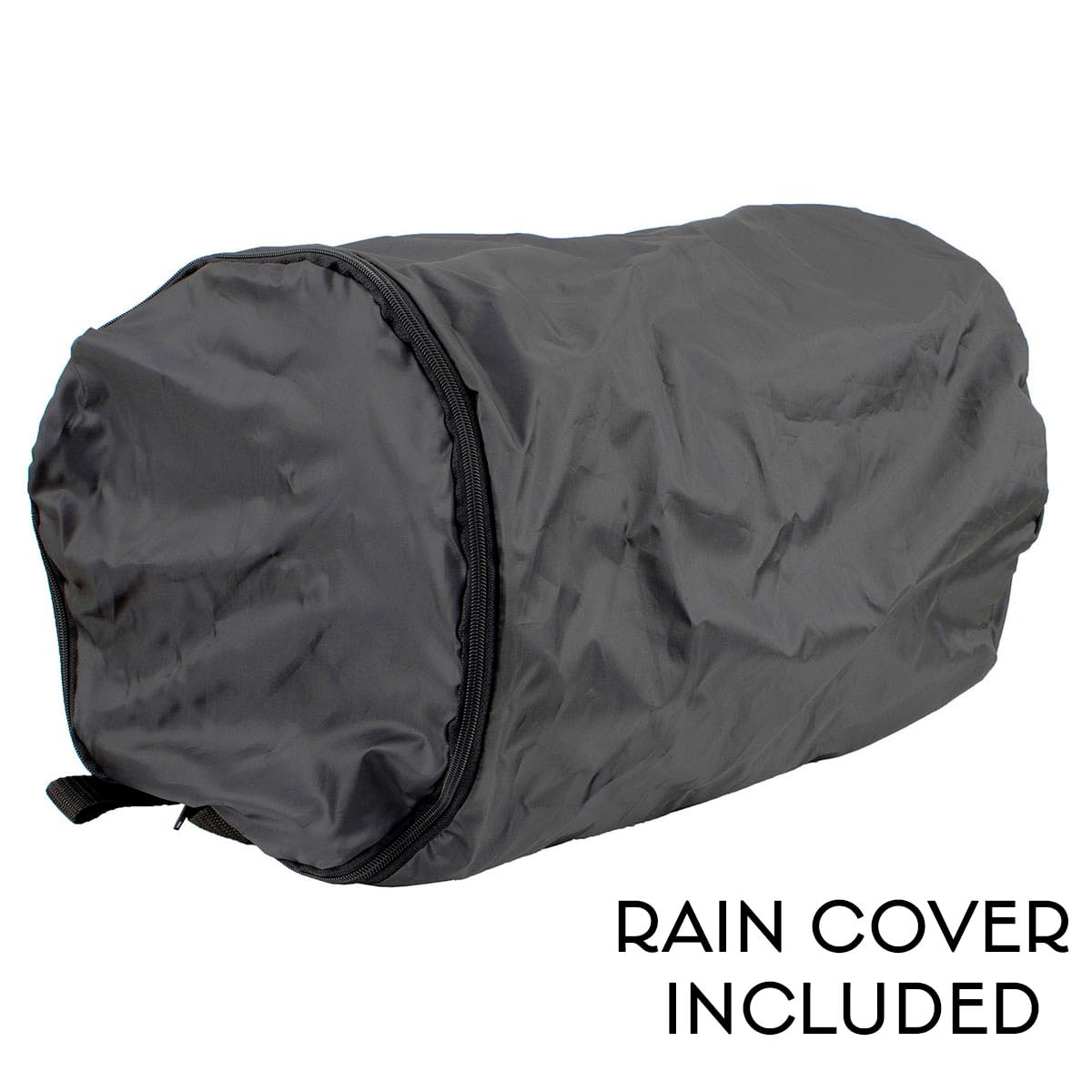 Milwaukee Leather SH631 Medium Black PVC Sissy Bar Duffle Motorcycle Bag - Waterproof Storage for Cruiser & Touring Bikes - Perfect for Road Trips & Daily Commutes