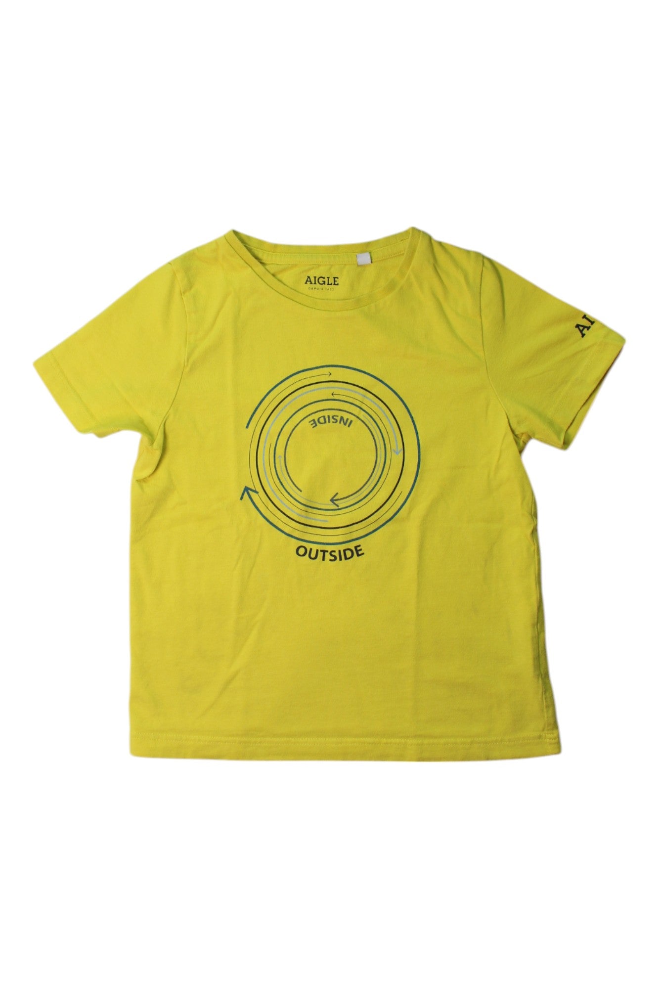 Aigle Boys' Short Sleeve Cotton T-Shirt Size 6T - Comfortable Kids Casual Tee for Playground & School Activities