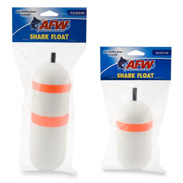 AFW Shark Fishing Float - Heavy Duty Saltwater Fishing Buoy for Shark, Tuna & Big Game - High Visibility Orange & White - Perfect for Offshore, Deep Sea & Surf Fishing