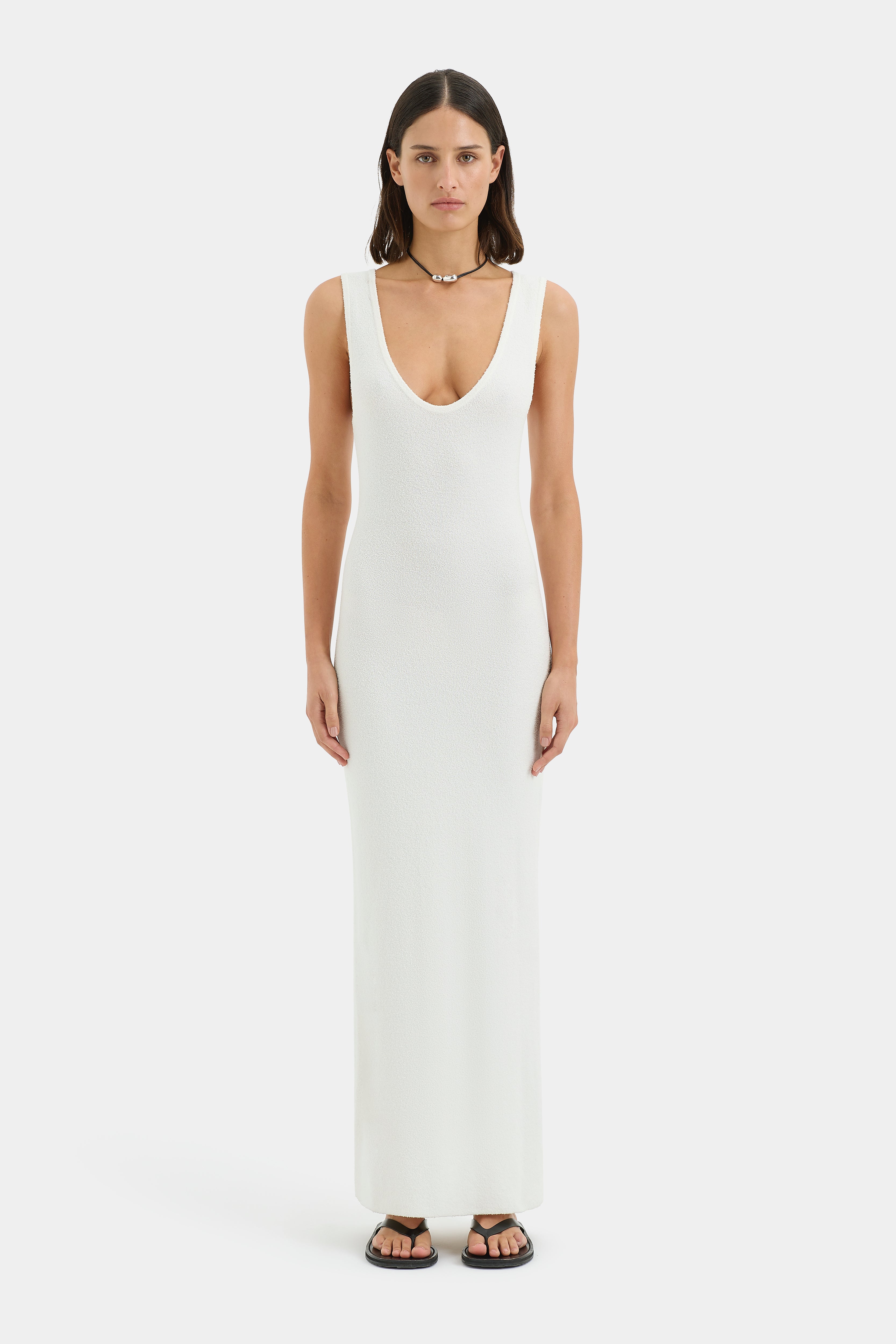 Chiara Scoop Neck Dress - Elegant Women's Summer Dress for Casual Wear, Date Night & Office Outfits